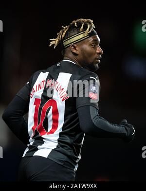 Oxford, Regno Unito. 04th Feb, 2020. Allan Saint-Maximin di Newcastle United durante la partita di replay round 4th della fa Cup tra Oxford United e Newcastle United allo stadio Kassam, Oxford, Inghilterra, il 4 febbraio 2020. Foto Di Andy Rowland. Credito: Prime Media Images/Alamy Live News Foto Stock