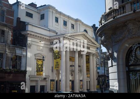 Il Lyceum Theatre nella città di Westminster, su Wellington Street, Londra. Foto Stock