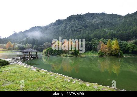 Area Ricreativa Della Foresta Nazionale Di Mingchi Foto Stock