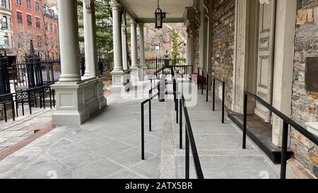 Chiesa episcopale di San Marco situata nell'East Village di Manhattan Foto Stock