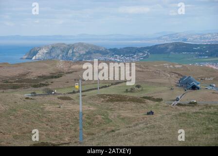 Vista dalla Grande Orm di Llandudno. Foto Stock