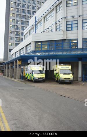 Hull University Teaching Hospitals NHS Trust, HRI, Tower Block Foto Stock