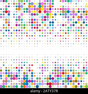 Punti colorati su sfondo bianco Illustrazione Vettoriale