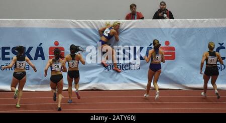 Ostrava, Repubblica Ceca. 05th Feb, 2020. Klara Seidlova (CZE) ha vinto la gara femminile di 60m durante la gara annuale di Gala al coperto 2020, il 5 febbraio 2020, a Ostrava, Repubblica Ceca. Credit: Jaroslav Ozana/Ctk Photo/Alamy Live News Foto Stock