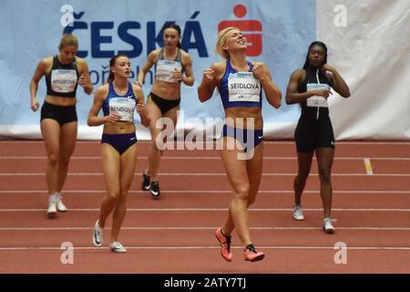 Ostrava, Repubblica Ceca. 05th Feb, 2020. Klara Seidlova (CZE) ha vinto la gara femminile di 60m durante la gara annuale di Gala al coperto 2020, il 5 febbraio 2020, a Ostrava, Repubblica Ceca. Credit: Jaroslav Ozana/Ctk Photo/Alamy Live News Foto Stock