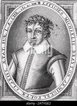 Michael DRAYTON (1563-1631) poeta inglese Foto Stock