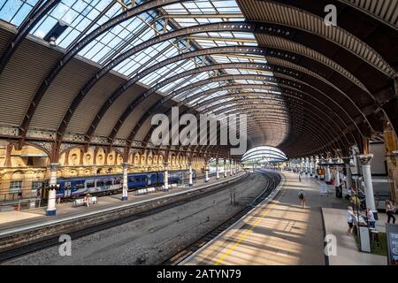 La stazione ferroviaria di York Foto Stock