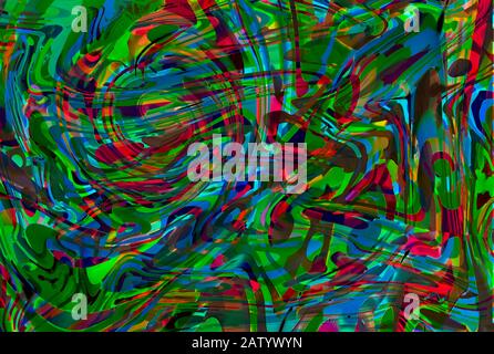 Arte astratta di John Frank Nowikowski Foto Stock