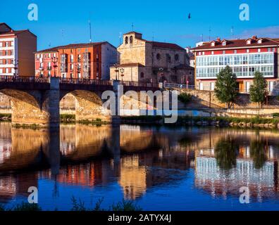 Puente de Carlos III. Miranda de Ebro. Burgos. Castilla León. España Foto Stock