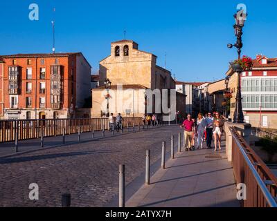 Puente de Carlos III. Miranda de Ebro. Burgos. Castilla León. España Foto Stock