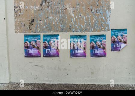 Buenos Aires, Argentina - 22 Giugno 2019: Manifesto Politico Con Juan Grabois Foto Stock