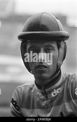 Campionato Nazionale Stayers Prof. Nello Stadio Olimpico: Piet De Wit Data: 1 Agosto 1973 Località: Amsterdam, Noord-Holland Parole Chiave: Ritratti, Sport, Ciclismo Nome Persona: White Piet Foto Stock