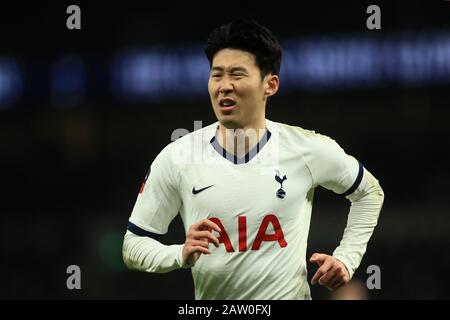 Londra, Regno Unito. 5th Feb 2020. Tottenham's Son Heung-min durante la partita della fa Cup tra Tottenham Hotspur e Southampton al Tottenham Hotspur Stadium, Londra, mercoledì 5th febbraio 2020. (Credit: Leila Coker | Mi News) Editorial Use Only Credit: Mi News & Sport /Alamy Live News Foto Stock