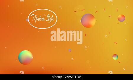 Sfondo a tema Super star. Illustrazione, grafica. Professionale ad alta risoluzione e fresco. Stelle, pianeti, segni. Universo colorato spazio sfondo tema. Illustrazione Vettoriale