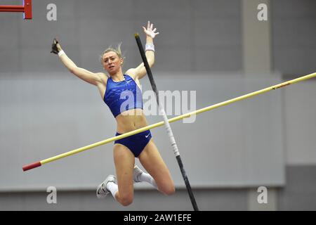 Ostrava, Repubblica Ceca. 05th Feb, 2020. Lisa Ryzih (GER) compete nella volta delle Donne durante la gara annuale indoor e sul campo di Gala 2020, il 5 febbraio 2020, a Ostrava, Repubblica Ceca. Credit: Jaroslav Ozana/Ctk Photo/Alamy Live News Foto Stock