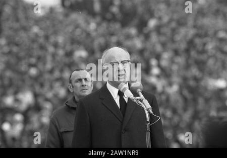 Apertura Olimpiadi Invernali A Grenoble, Avery Brundage Data: 6 Febbraio 1968 Luogo: Grenoble Nome Persona: Avery Brundage Foto Stock
