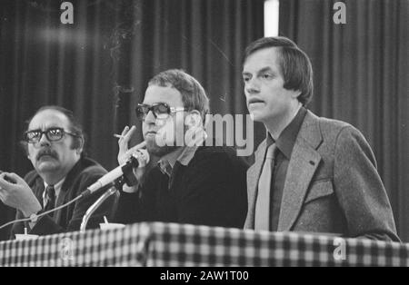 Incontro inaugurale Partito Progressista Dei Popoli (PPE) a Utrecht; Presidente K. di Sluijs Speaking Data: 28 gennaio 1978 luogo: Utrecht Parole Chiave: Nome del Presidente: Partito evangelico progressista Dei Popoli, K. di Sluijs Foto Stock