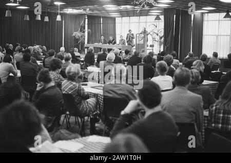 Incontro inaugurale Partito Progressista Dei Popoli (EPP) a Utrecht; panoramica durante la riunione Data: 28 gennaio 1978 luogo: Utrecht Parole Chiave: Incontri, dichiarazioni Nome Persona: Partito evangelico progressista Dei Popoli Foto Stock