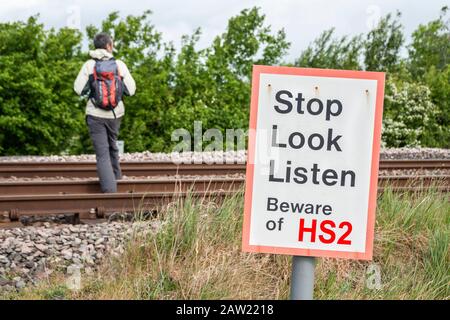 Immagine concettuale HS2. Foto Stock