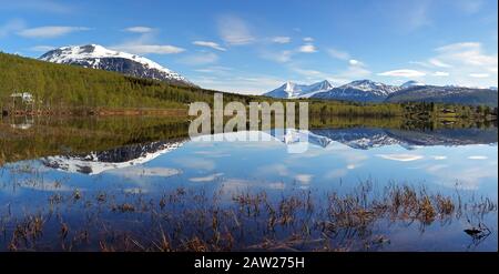 Norway fjord at spring Foto Stock