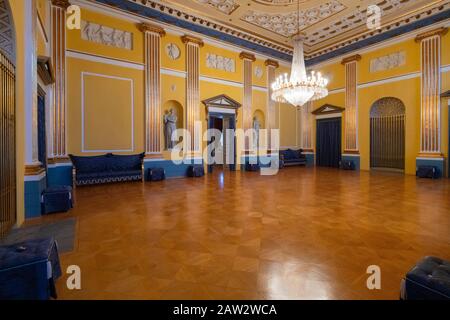 La Gala Hall, Il Palazzo Di Amalienborg, Copenhagen, Danimarca Foto Stock