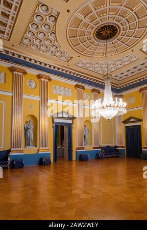 La Gala Hall, Il Palazzo Di Amalienborg, Copenhagen, Danimarca Foto Stock