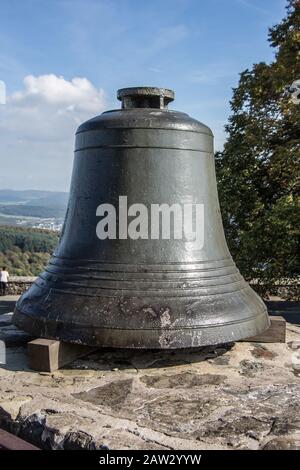 Suonano le campane al Castello di Greifenstein Foto Stock