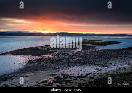 Isola Di San Cuthbert, Lindisfarne Foto Stock