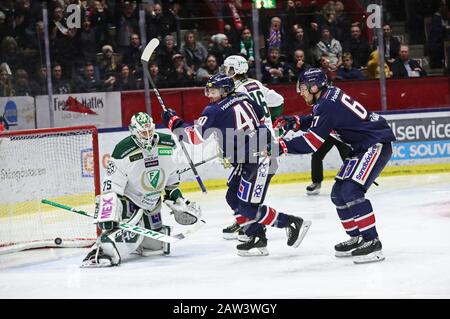 Linkoping, Sweden 20200125Ice partita di hockey in SHL tra Linköping HC-Färjestad BK nell'arena Saab. Foto Jeppe Gustafsson Foto Stock