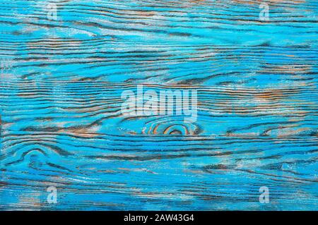 Vecchio shabby e struttura in legno verniciato. Sfondo di legno blu grunge Foto Stock