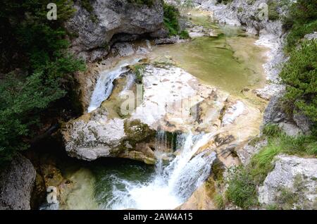 Il Ötschergräben è un canyon spectecolare vicino al Monte Ötscher, Nella Bassa Austria Foto Stock