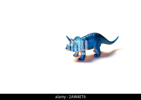 figurine giocattolo dinosauro dinosauro creatura jurassic isolato Foto Stock