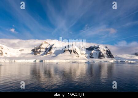 Splendidi Paesaggi Ghiacciati, Baia Di Chiriguano, Isola Di Cuverville, Penisola Antartica, Antartide Foto Stock