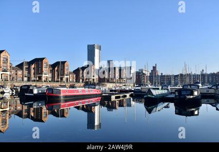 Coburg Dock Liverpool Foto Stock