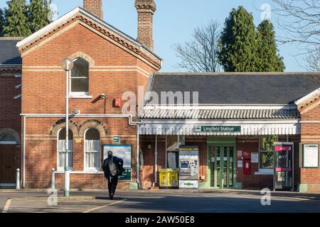 Stazione ferroviaria di Lingfield a East Surrey, Regno Unito Foto Stock