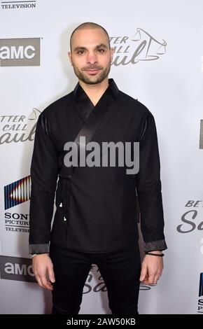 Hollywood, CALIFORNIA - 05 FEBBRAIO: Michael Mando partecipa alla prima "Miglior Call Saulo" di AMC della Stagione 5 presso i cinema ARCLIGHT il 05 febbraio 2020 a Hollywood, California. Foto: Annie Lesser/Imagespace Foto Stock