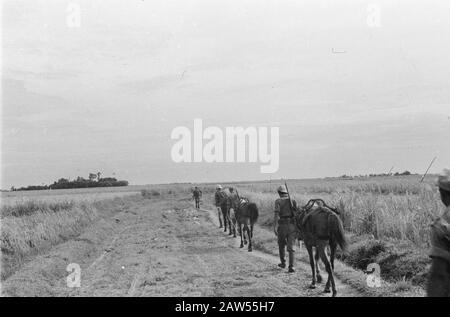 Pankelan a Krawang. Relazione a Pankelan. Outpost Isolato 1-4-8- Reggimento Di Fanteria Krawang Data: 12 Marzo 1948 Località: Indonesia, Krawang, Indie Orientali Olandesi Foto Stock