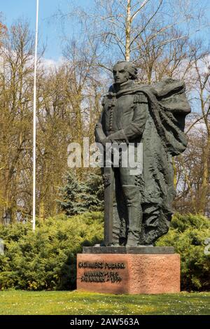 Luogo di nascita Casimir Pulaski. Warka in Polonia. Bella casa padronale in campagna polacca. Foto Stock