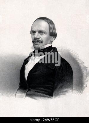 1850, USA : il compositore e direttore musicale britannico naturalizzato nato in Germania Sir JULIUS BENEDICT ( Jules , 1804 – 1885 ). Ritratto pubblished in Stati Uniti Foto Stock