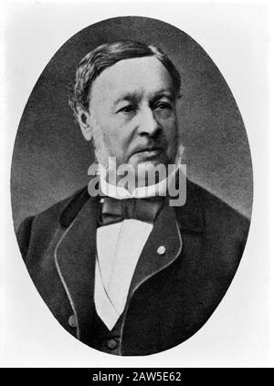 1870 ca , GERMANIA : il medico e biologo tedesco Theodor Schwann ( 1810 - 1882 ), I Suoi numerosi contributi alla biologia includono lo sviluppo di Foto Stock