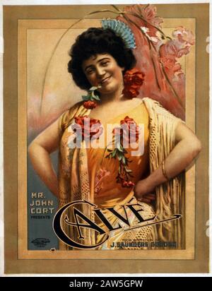 1907 ca, New York , USA : La celebre cantante francese soprano Emma Calvé (Rosa Emma Calvet , 1858 - 1942) nel ruolo DI CARMEN di Bizet , pubblica Foto Stock