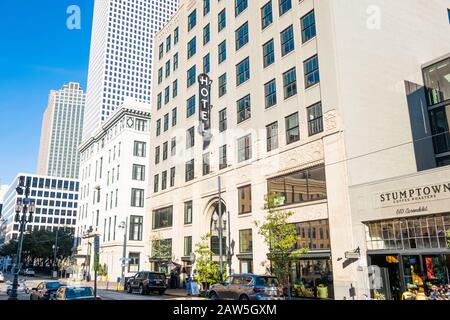 ACE Hotel, un Boutique Hotel nel quartiere Centrale degli Affari di New Orleans Foto Stock