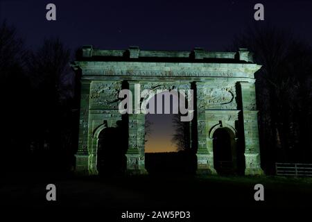 Parlington Arch a Aberford PRK A Leeds Foto Stock