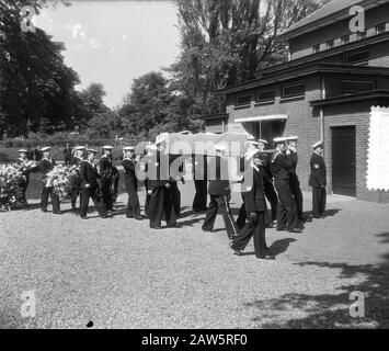 Funerale Militare Aia Data: 17 Giugno 1955 Località: L'Aia, Olanda Del Sud Parole Chiave: Funerale Foto Stock