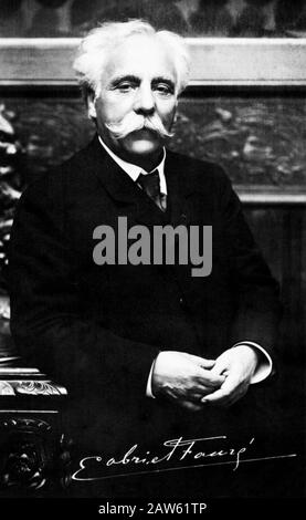 1900 ca, FRANCIA : il celebre compositore francese Gabriel Fauré ( Pamiers , Ariege 1845 - Parigi 1924 ), insegnante di Maurice Ravel , Nadia Boulan Foto Stock