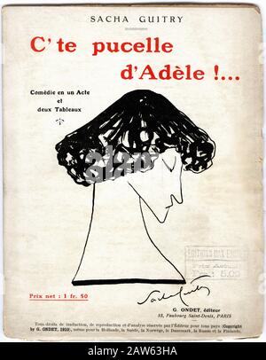 1910 , FRANCIA : il regista francese di cinema e teatri , attore e scrittore SACHA GUITRY ( 1885 – 1957 ), autore del gioco ' C'te pucelle D'Adèle !' Foto Stock