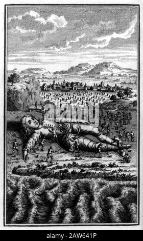1795, FRANCIA : LO scrittore e poeta anglo-irlandese JONATHAN SWIFT ( 1667 - 1745 ) , autore di Gulliver's Travels ( i VIAGGI DI GULLIVER ). In questo phot Foto Stock