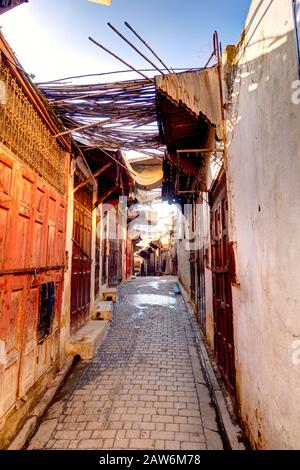 Fez Medina, Dettaglio Foto Stock