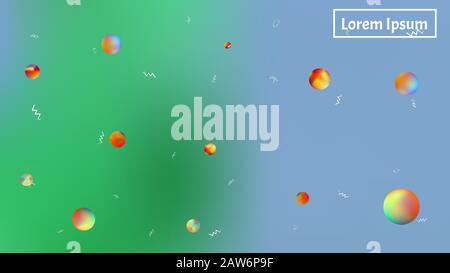 Il buon spazio a tema sfondo illustrazione. Liquido ad alta risoluzione e fresco. Illustrazione, colore. Stelle, pianeti, segni. Universo colorato nuovo design stelle Illustrazione Vettoriale