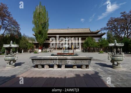 Dafo si tempio buddista nel centro di Zhangye nella provincia di Gansu Foto Stock